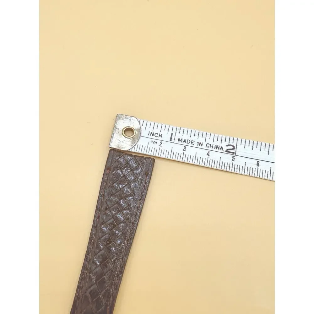 19mm KREISLER Braided Calfskin NOS Vintage Watch Band & Gold-Tone Buckle